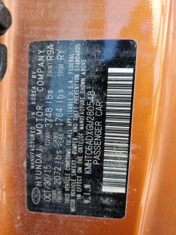 Photo 10 from auction – 2016 HYUNDAI VELOSTER with VIN KMHTC6ADXGU280548