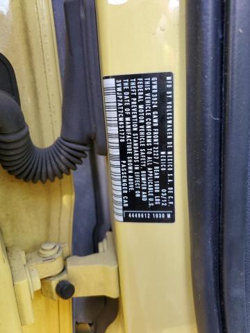 Photo 10 from auction – 2012 VOLKSWAGEN BEETLE with VIN 3VWJP7AT7CM631778