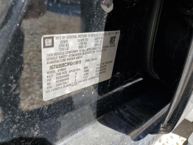 Photo 10 from auction – 2015 GMC SIERRA K15 with VIN 3GTU2UEC3FG419616