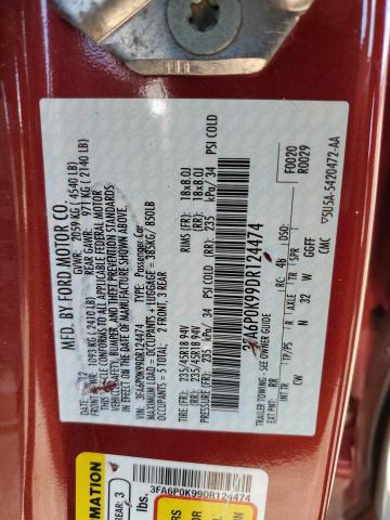 Photo 10 from auction – 2013 FORD FUSION TIT with VIN 3FA6P0K99DR124474