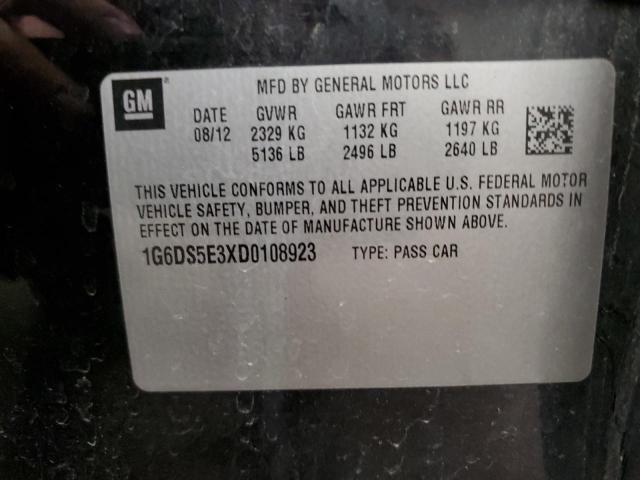 Photo 10 from auction – 2013 CADILLAC CTS PREMIU with VIN 1G6DS5E3XD0108923