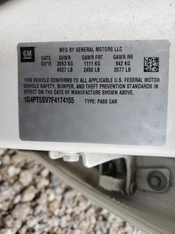 Photo 10 from auction – 2015 BUICK VERANO PRE with VIN 1G4PT5SV7F4174155
