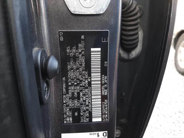 Photo 10 from auction – 2012 TOYOTA 4RUNNER SR with VIN JTEBU5JR3C5095552