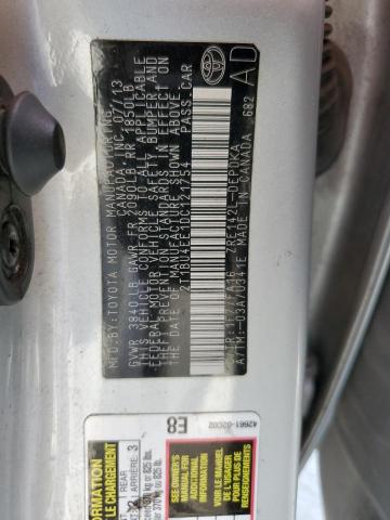 Photo 10 from auction – 2013 TOYOTA COROLLA BA with VIN 2T1BU4EE1DC121754
