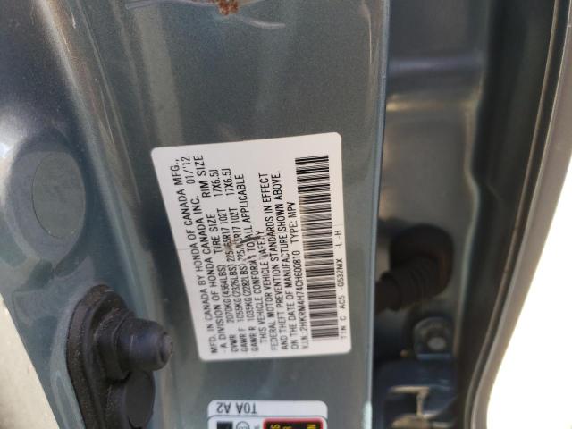 Photo 10 from auction – 2012 HONDA CR-V EXL with VIN 2HKRM4H74CH600810