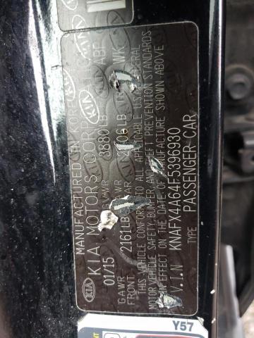 Photo 10 from auction – 2015 KIA FORTE LX with VIN KNAFX4A64F5396930