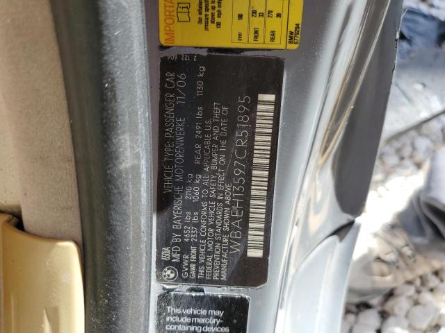 Photo 10 from auction – 2007 BMW 650 I with VIN WBAEH13597CR51895