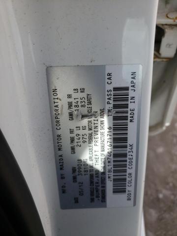 Photo 10 from auction – 2012 MAZDA 3 I with VIN JM1BL1M74C1671716