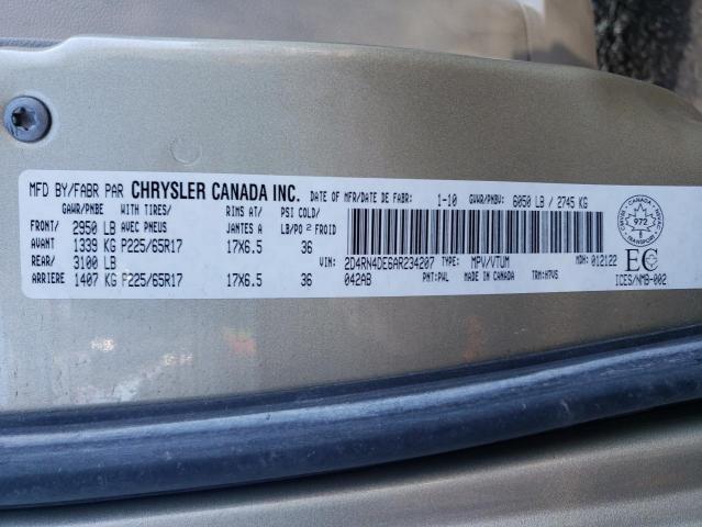 Photo 10 from auction – 2010 DODGE GRAND CARA with VIN 2D4RN4DE6AR234207