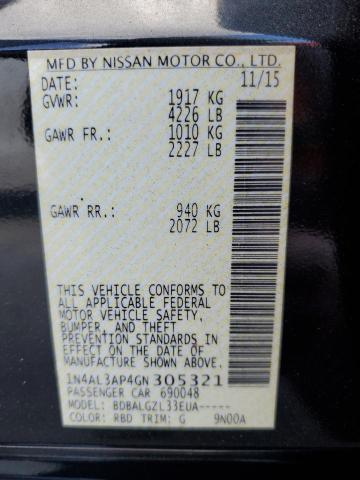 Photo 10 from auction – 2016 NISSAN ALTIMA 2.5 with VIN 1N4AL3AP4GN305321