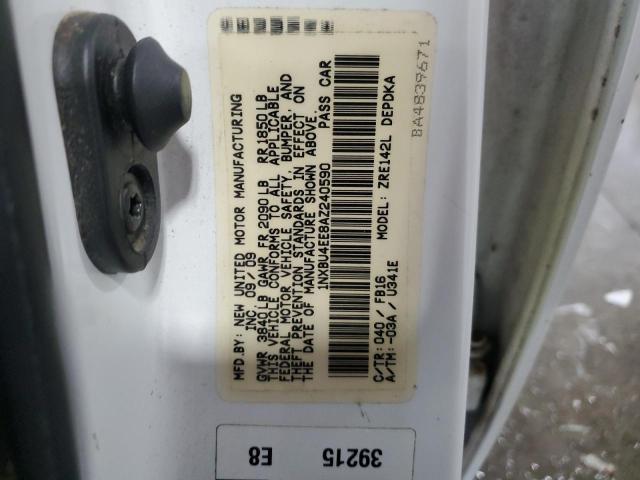 Photo 10 from auction – 2010 TOYOTA COROLLA BA with VIN 1NXBU4EE8AZ240590