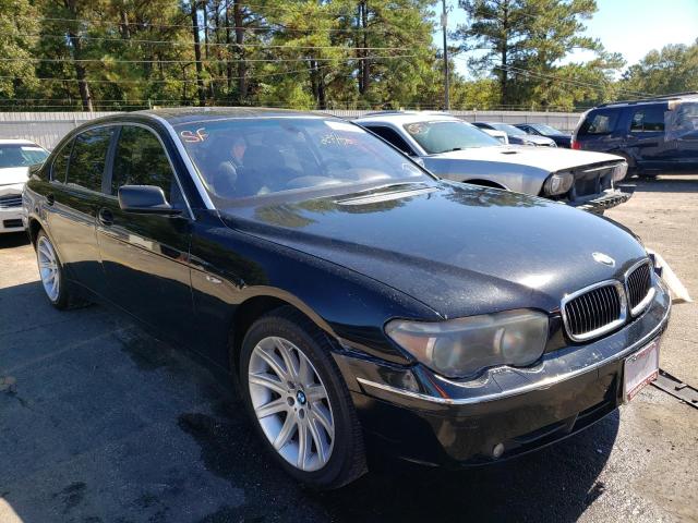 BMW 745 LI 2003 with VIN WBAGN63493DR08796 - Photo from auction
