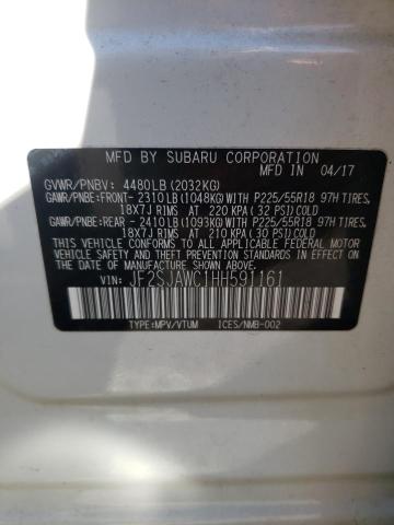 Photo 10 from auction – 2017 SUBARU FORESTER 2 with VIN JF2SJAWC1HH591161