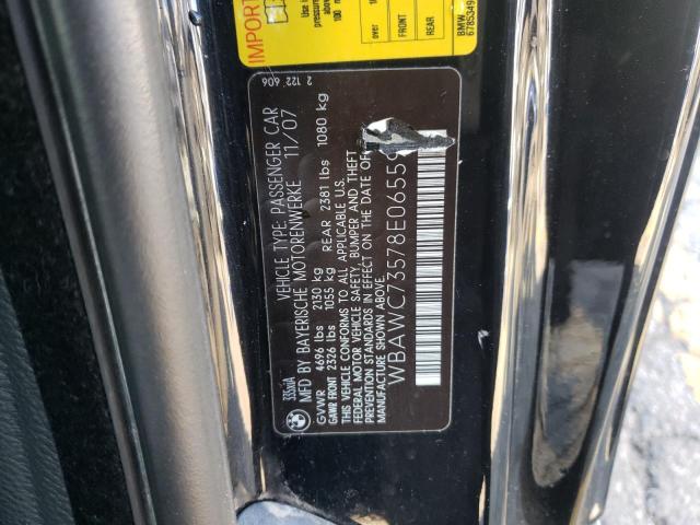 Photo 10 from auction – 2008 BMW 335 XI with VIN WBAWC73578E065599