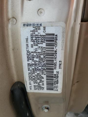 Photo 10 from auction – 1997 TOYOTA CAMRY CE with VIN 4T1BF22K7VU038015
