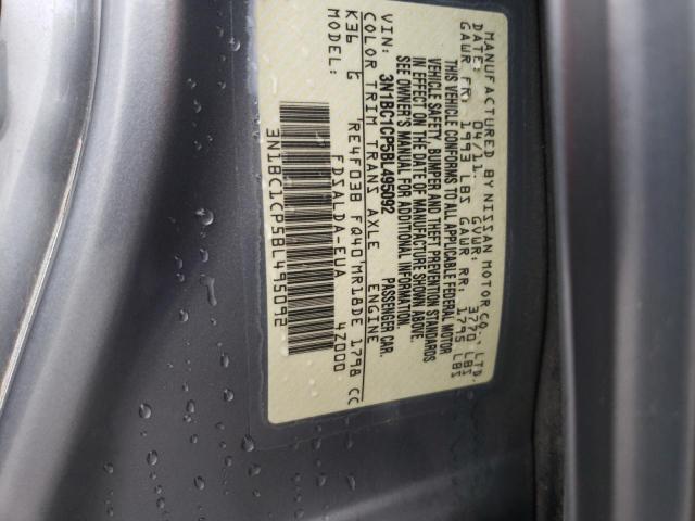 Photo 10 from auction – 2011 NISSAN VERSA S with VIN 3N1BC1CP5BL495092