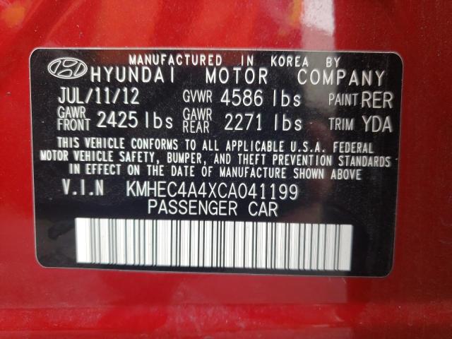 Photo 10 from auction – 2012 HYUNDAI SONATA HYB with VIN KMHEC4A4XCA041199