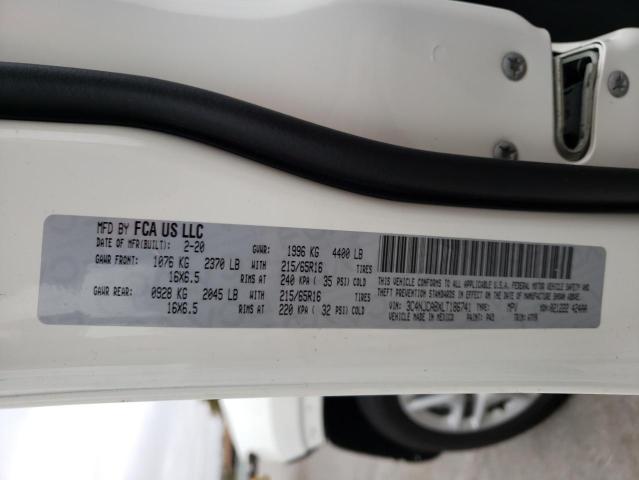 Photo 10 from auction – 2020 JEEP COMPASS SP with VIN 3C4NJCABXLT186741