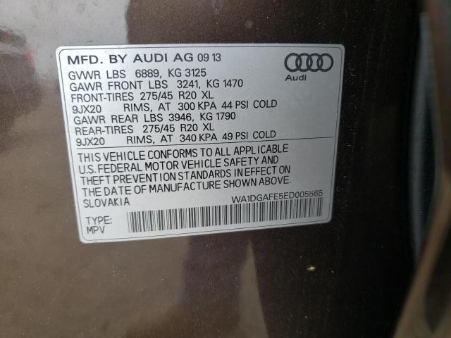 Photo 10 from auction – 2014 AUDI Q7 PRESTIG with VIN WA1DGAFE5ED005565