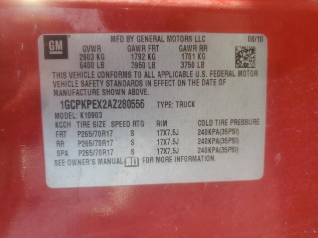 Photo 10 from auction – 2010 CHEVROLET SILVERADO with VIN 1GCPKPEX2AZ280556