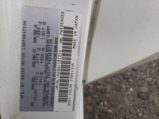 Photo 10 from auction – 2010 MAZDA 3 S with VIN JM1BL1H68A1187014