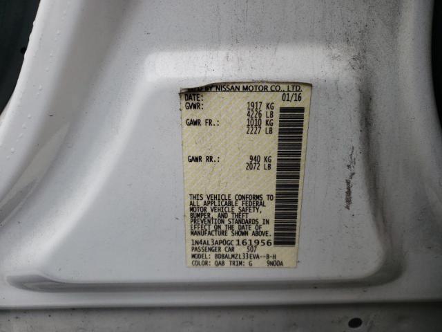 Photo 10 from auction – 2016 NISSAN ALTIMA 2.5 with VIN 1N4AL3AP0GC161956