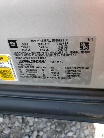 Photo 10 from auction – 2015 GMC ACADIA SLT with VIN 1GKKRRKD5FJ239389