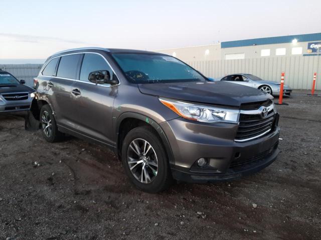 TOYOTA HIGHLANDER 2016 with VIN 5TDJKRFH2GS230159 - Photo from auction