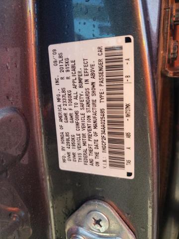 Photo 10 from auction – 2010 HONDA ACCORD LX with VIN 1HGCP2F34AA025485