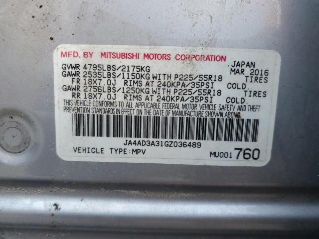 Photo 10 from auction – 2016 MITSUBISHI OUTLANDER with VIN JA4AD3A31GZ036489