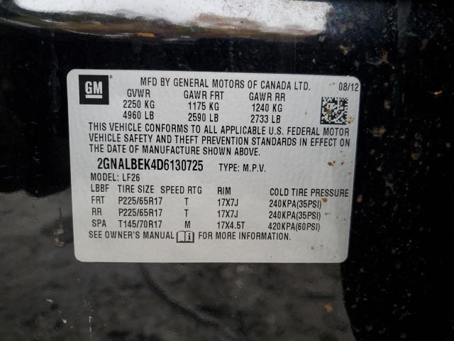 Photo 10 from auction – 2013 CHEVROLET EQUINOX LS with VIN 2GNALBEK4D6130725