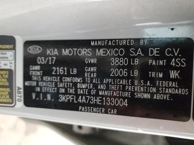 Photo 10 from auction – 2017 KIA FORTE LX with VIN 3KPFL4A73HE133004