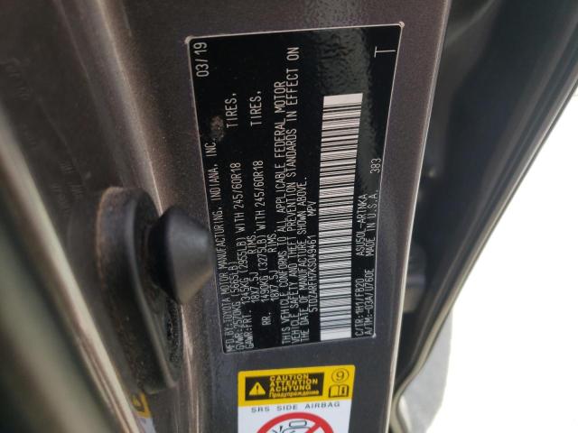 Photo 10 from auction – 2019 TOYOTA HIGHLANDER with VIN 5TDZARFH7KS049461