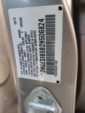 Photo 10 from auction – 2002 HONDA CIVIC LX with VIN 2HGES16592H506824