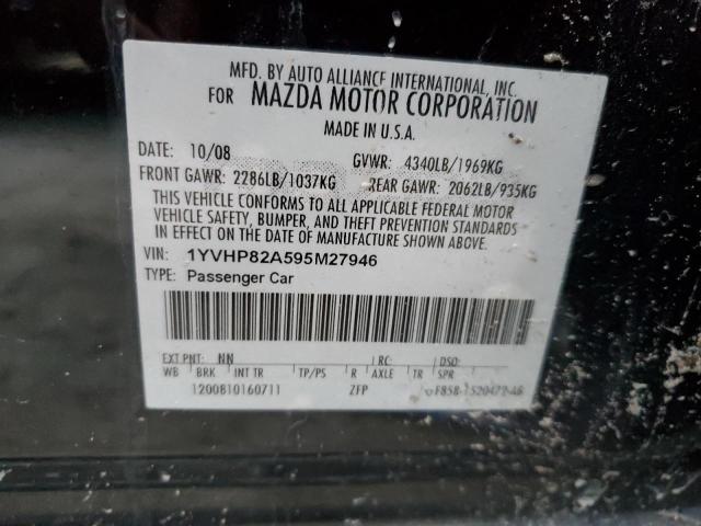 Photo 10 from auction – 2009 MAZDA 6 I with VIN 1YVHP82A595M27946
