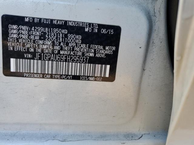 Photo 10 from auction – 2015 SUBARU IMPREZA SP with VIN JF1GPAU69FH295937