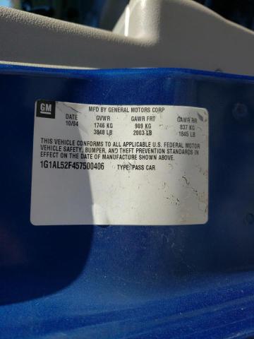 Photo 10 from auction – 2005 CHEVROLET COBALT LS with VIN 1G1AL52F457500406