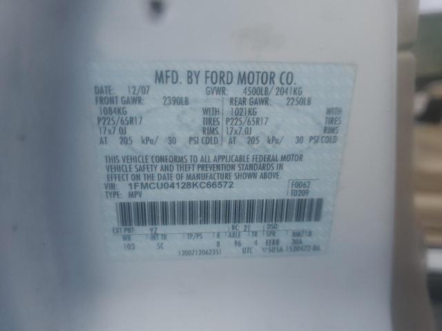 Photo 10 from auction – 2008 FORD ESCAPE LIM with VIN 1FMCU04128KC66572