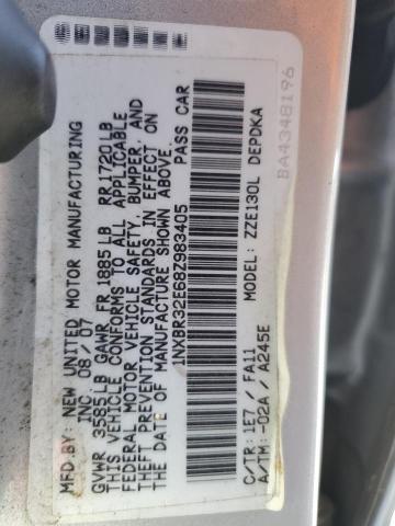 Photo 10 from auction – 2008 TOYOTA COROLLA CE with VIN 1NXBR32E68Z983405