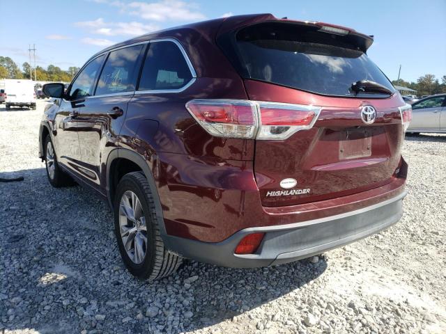 Photo 3 from auction – 2015 TOYOTA HIGHLANDER with VIN 5TDZKRFH0FS098911