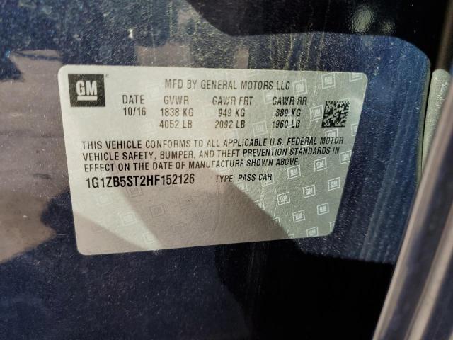 Photo 10 from auction – 2017 CHEVROLET MALIBU LS with VIN 1G1ZB5ST2HF152126