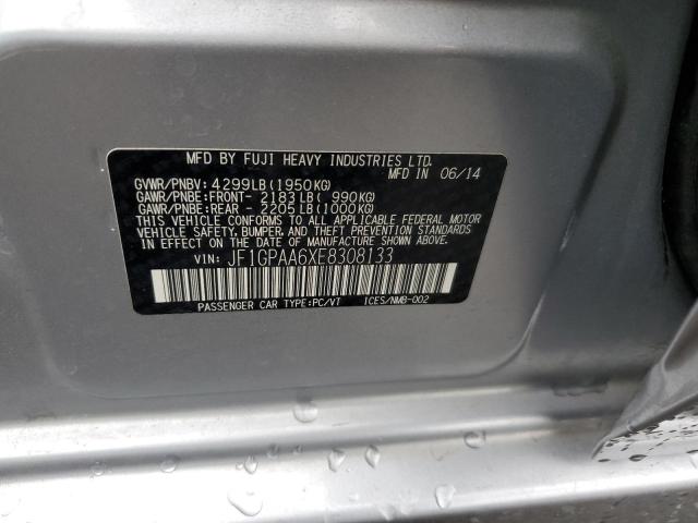 Photo 10 from auction – 2014 SUBARU IMPREZA with VIN JF1GPAA6XE8308133