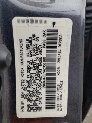 Photo 10 from auction – 2010 TOYOTA COROLLA BA with VIN 1NXBU4EE7AZ351180