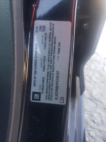 Photo 10 from auction – 2015 CHEVROLET SPARK 2LT with VIN KL8CF6S91FC745107