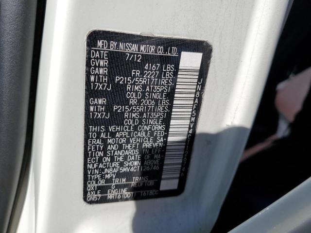 Photo 10 from auction – 2012 NISSAN JUKE S with VIN JN8AF5MV4CT126746
