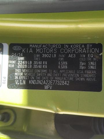 Zdjęcie 10 z aukcji – 2014 KIA SOUL z VIN KNDJN2A22E7732842