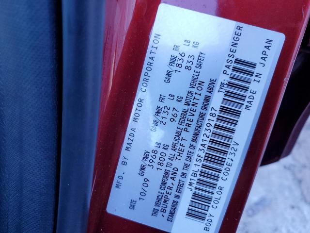 Photo 10 from auction – 2010 MAZDA 3 I with VIN JM1BL1SF3A1239187