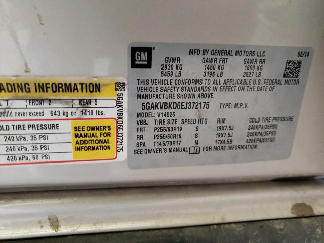 Photo 10 from auction – 2014 BUICK ENCLAVE with VIN 5GAKVBKD6EJ372175