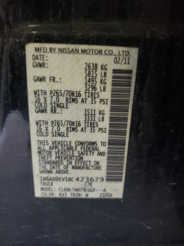 Photo 10 from auction – 2011 NISSAN FRONTIER S with VIN 1N6AD0EV1BC423679