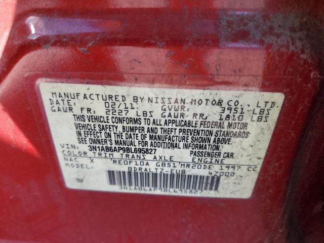 Photo 10 from auction – 2011 NISSAN SENTRA 2.0 with VIN 3N1AB6AP9BL695827